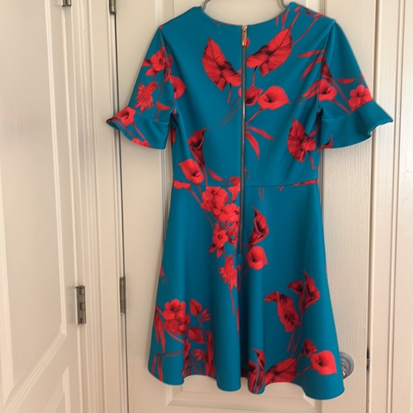 Ted Baker Chynaa Fantasia V-Neck Fit and Flare Skater Dress in TB size 2 - Picture 7 of 11